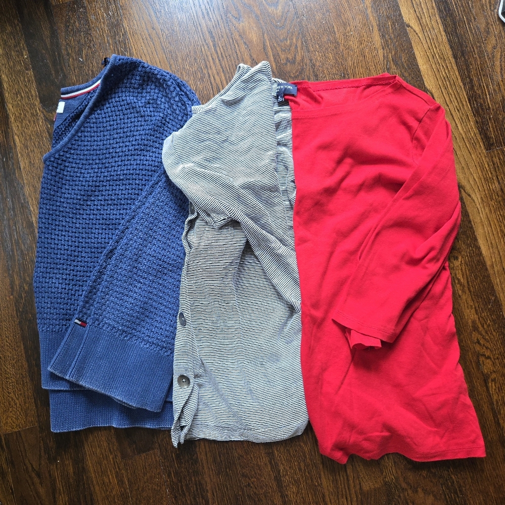 3 For $26 Tops Cotton Rayon Blend Tommy Hilfiger‎ Christian Siriano Size XL